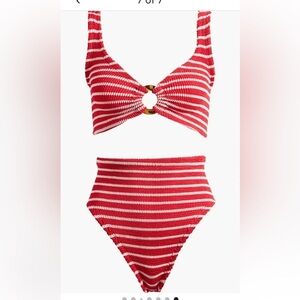 Hunza G NEW Nadine Stripe Two-Piece Swimsuit NEW